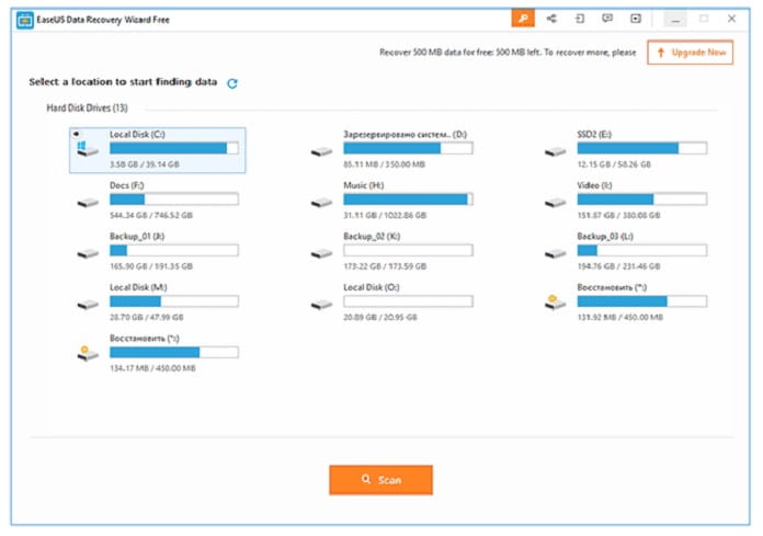 EaseUS Data Recovery Wizard Free