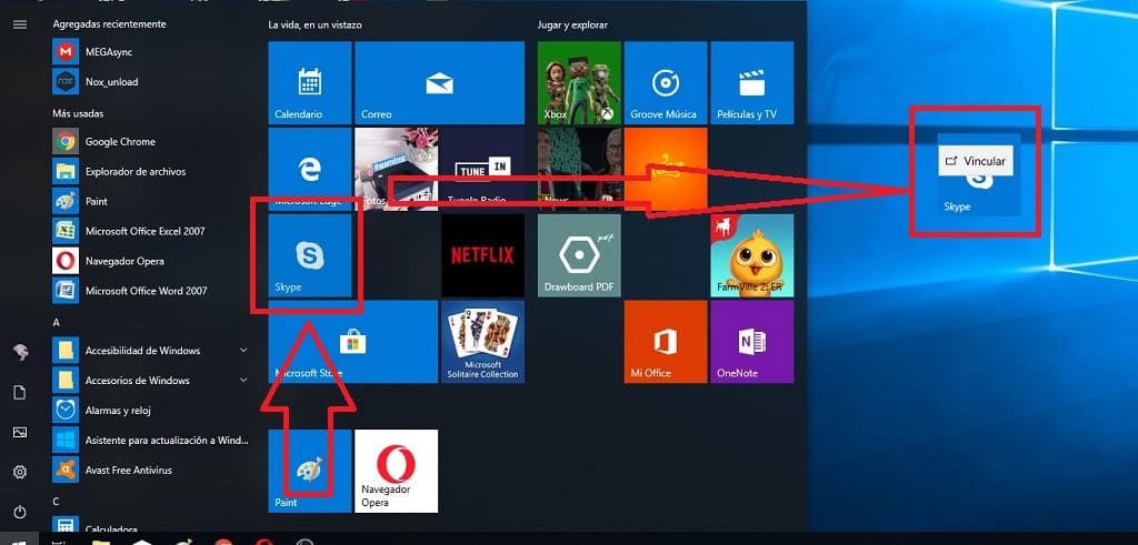 crear acceso directo en windows 10
