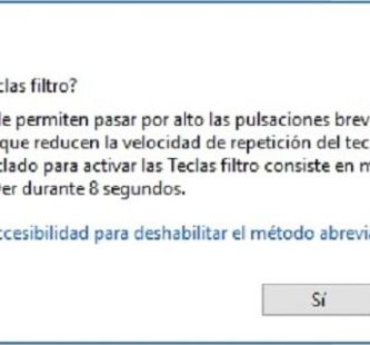 desbloquear el teclado de windows 10
