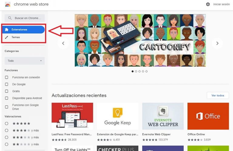 AYUDA DE CHROME WEB STORE visual data 8