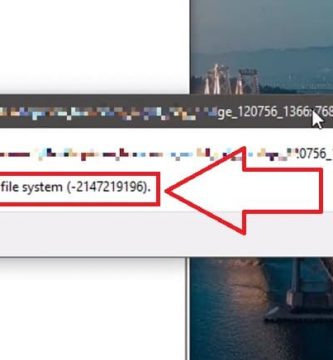error del sistema de archivos (-2147219196)