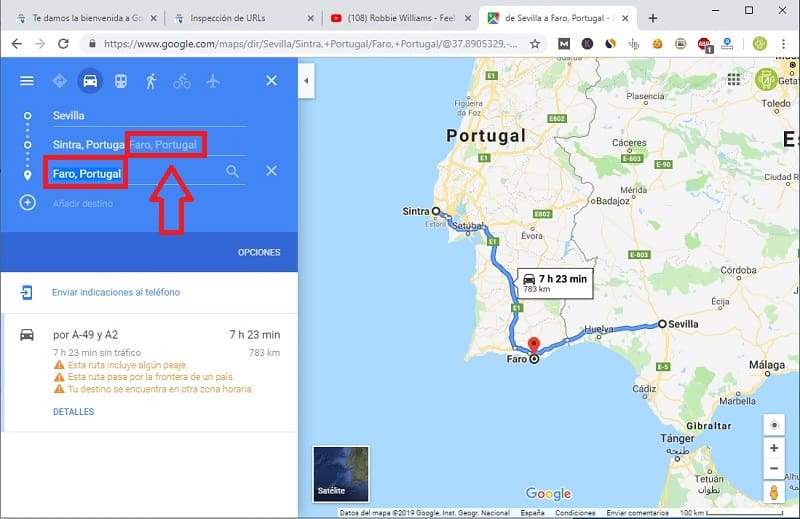 ¿Cómo hacer una ruta con varios destinos en Google Maps?