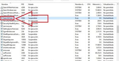como eliminar searchui.exe