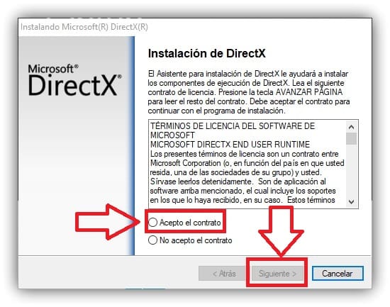 actualizar directx windows 10