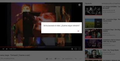 youtube pausa los videos