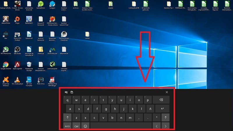 como activar teclado en pantalla en windows 10