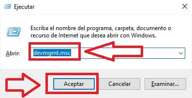 acceder a administrador de dispositivos windows 10