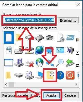 cambiar icono aplicacion windows 10