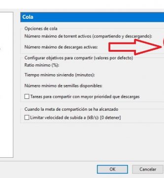aumentar número máximo de descargas activas en utorrent