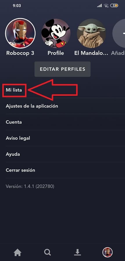 como añadir series en mi lista de Disney Plus