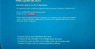 reparar error 0xc0000221.
