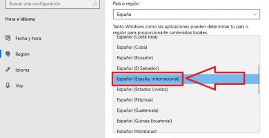 cambiar idioma windows 10 a español españa