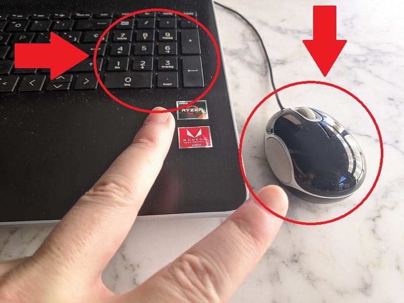 como mover el mouse con el teclado windows 10