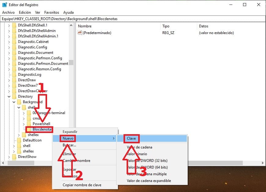 añadir programa al menu contextual windows 10