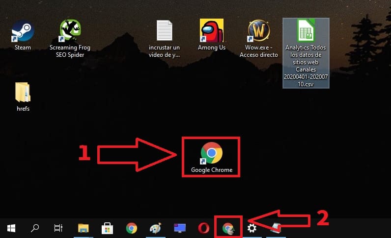 iconos en barra de tareas windows 10