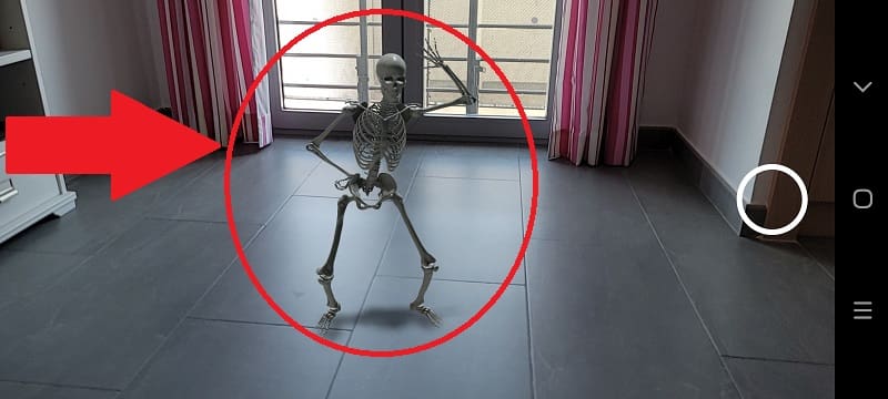esqueleto bailando.