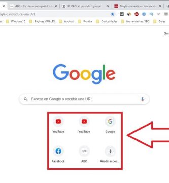 crear acceso directo a una web en la página principal de Chrome.