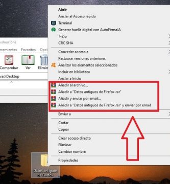 agregar winrar al menu contextual