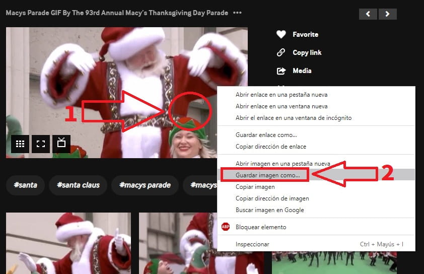 descargar gif santa claus para chrome.