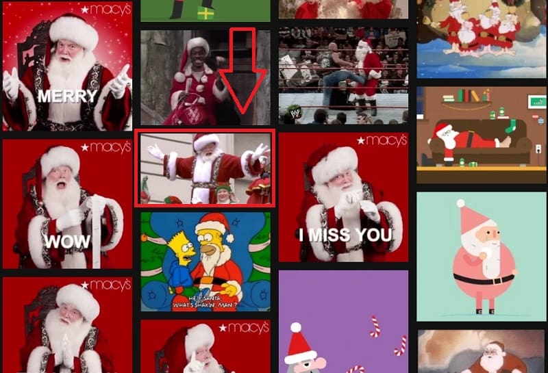 gif de santa claus.
