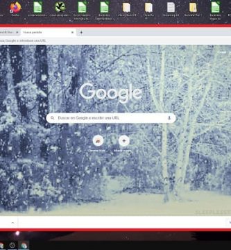 copos de nieve cayendo en chrome.