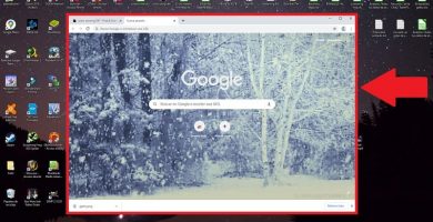 copos de nieve cayendo en chrome.