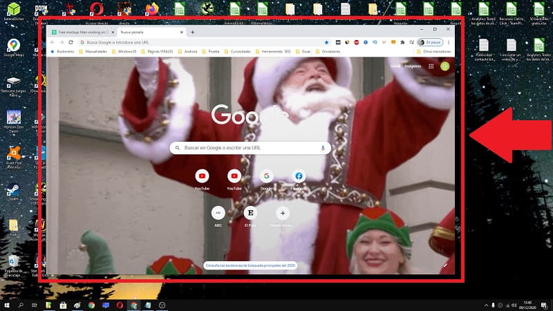 santa claus como fondo de pantalla.