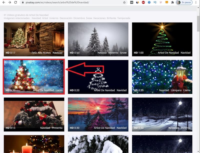 pixabay árboles navideños.