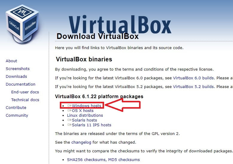 instalar virtualbox.