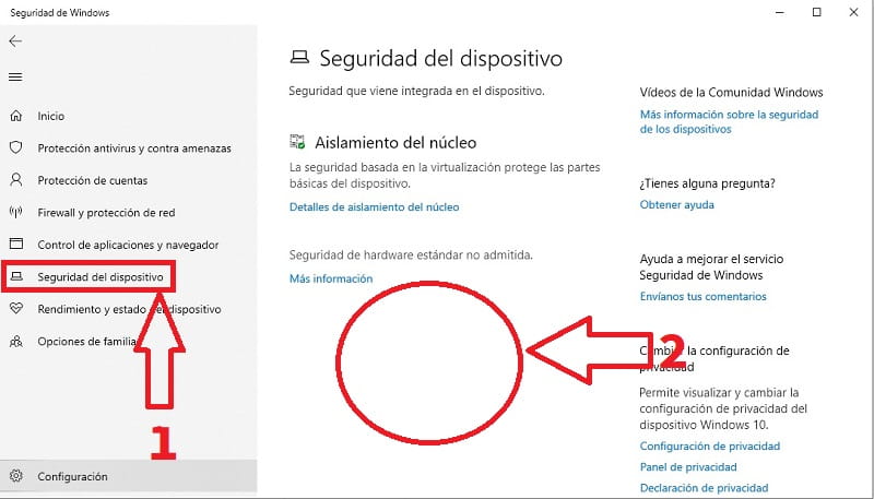 seguridad de windows tpm.