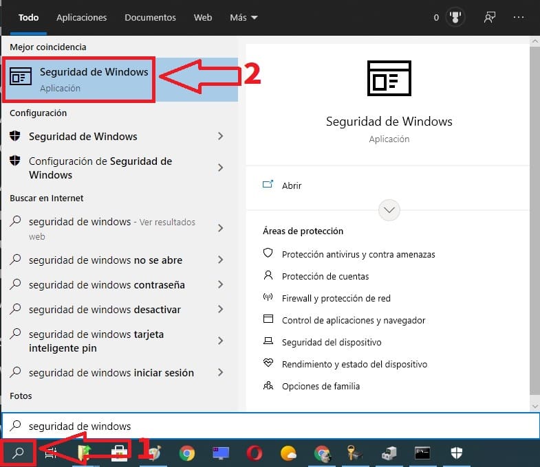 windows seguridad.