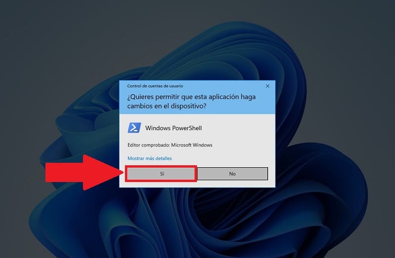 Windows 11 en modo administrador.