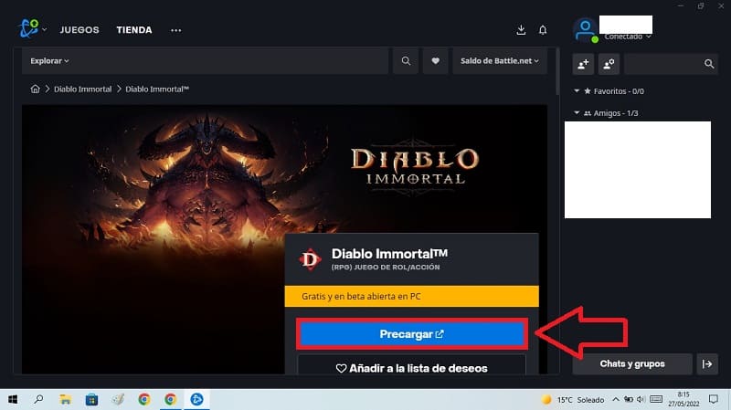 Descargar Diablo Immortal Windows.