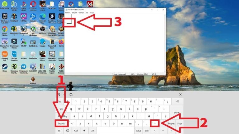 Como Poner Gui n Bajo En El Teclado Del Ordenador 2026 Como Poner Gui n Bajo En El Teclado Del Ordenador 2026
