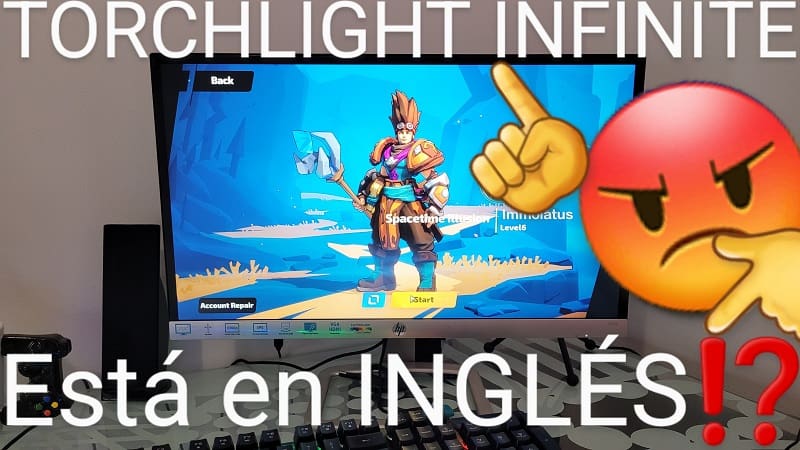 Poner Torchlight Infinite en Español.