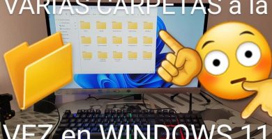 Crear varios directorios al mismo tiempo Windows 10.