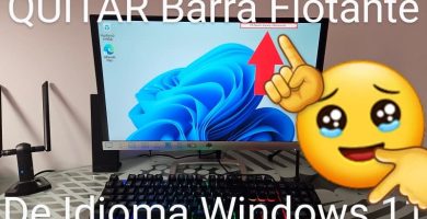 eliminar barra flotante idioma Windows 11.