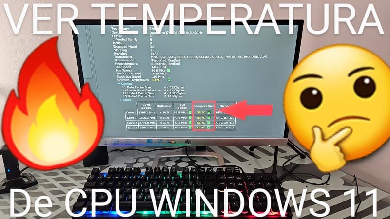 Ver temperatura CPU windows 11.