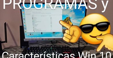 Programas y características Windows 10.