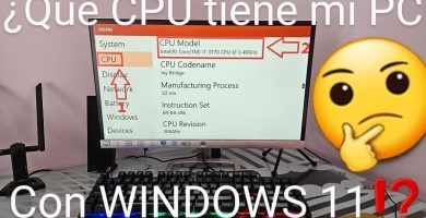 Ver que CPU tengo windows 11.