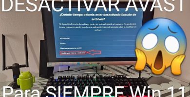 Desactivar avast permanentemente Windows 11.