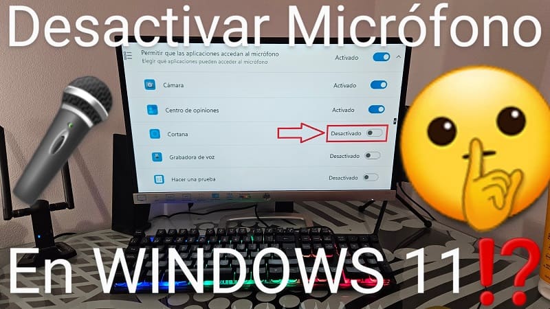 Quitar micrófono Windows 11.