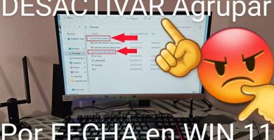 quitar agrupar por fechas windows 11.
