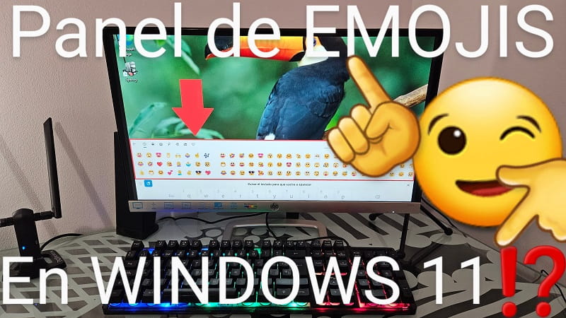 Panel emojis windows 11.