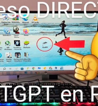 Crear acceso directo a ChatGPT PC.