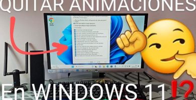 Desactivar animaciones en Windows 11.