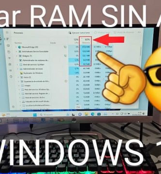 Liberar RAM sin necesidad de programas en Windows 10.