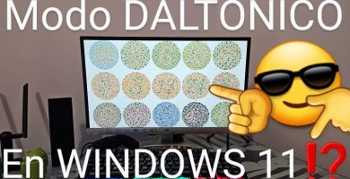 Activar Modo Daltónico en Windows 11.