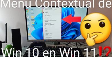 Menú contextual Windows 10 en Windows 11.