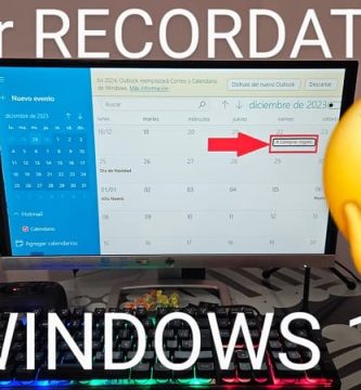Crear recordatorios en Windows 11.